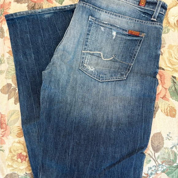 7 For All Mankind Dark Blue Relaxed Jeans